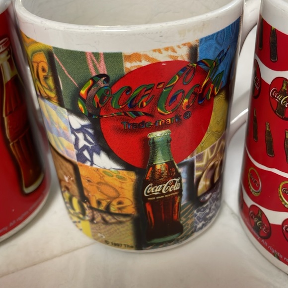 LOT of 3 Vintage Coca-Cola Coke Coffee Mug Cup Gibson 1997 - Picture 3 of 10